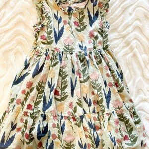 Pink Chicken Multicolor Floral Kids Dress